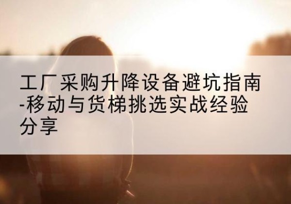 荥经移动式升降机怎么选-工厂采购升降设备避坑指南-移动与货梯挑选实战经验分享